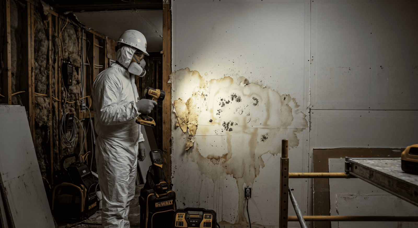 After remediation — cleaned and treated framing passing independent clearance testing in Plano TX